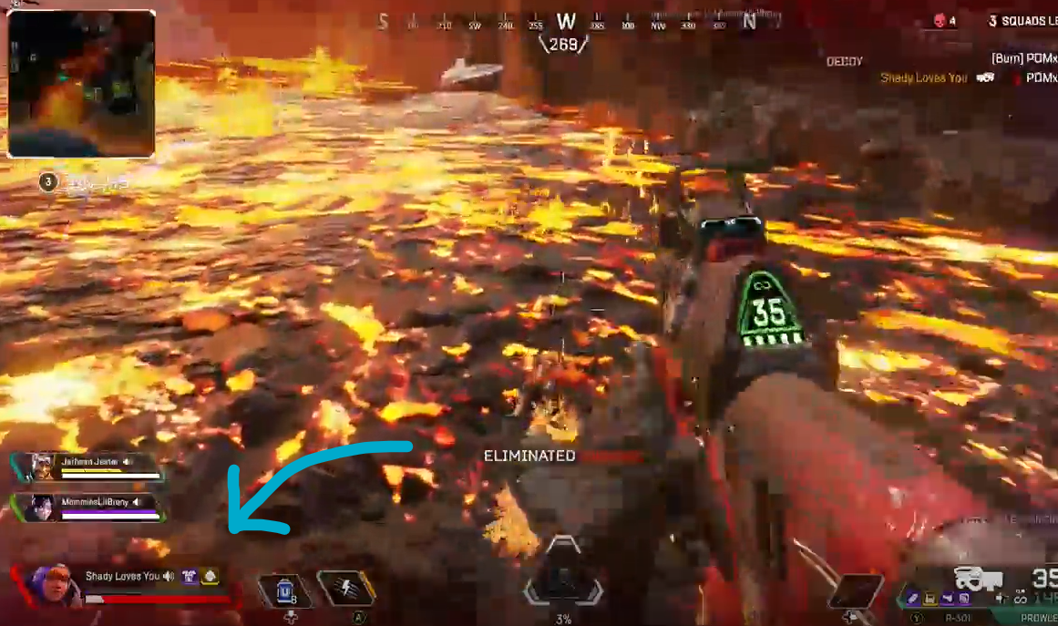 Apex 溶岩の上に落ち絶体絶命に陥ったワットソンの機転を利かせた生存術はこちらｗｗｗ Apex Legendsまとめ速報 えぺタイムズ