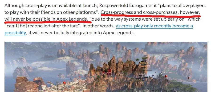 噂 今後apexでcs版とpc版のデータが共有出来るようになる可能性が Apex Legendsまとめ速報 えぺタイムズ